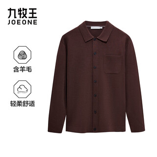 Jiumu king sweater men's 26 winter new style with wool top slim version+brown+ck1e50412 l 175/96a(50)