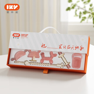 Igroway baby teether for small months, anti-eating, chewing gum, soothing and chewing gum for newborns, 100-day gift powder - 100-day gift box teether