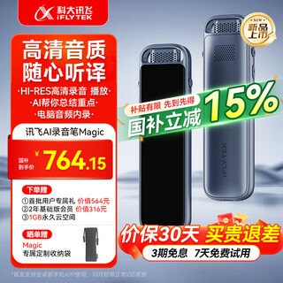 Iflytek smart recorder pokee se transcription assistant 2025 new product professional conference recording to text recorder real-time translation portable and compact watchable ai recorder magic new product + national supplement