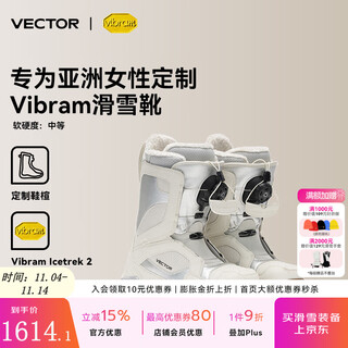 Vector snowboard shoes for women, anti-slip, shock-absorbing, warm and waterproof ski equipment, all-round, all-region outdoor, fast-wearing ski boots, snow mountain white, women's ski boots 38