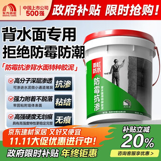 雨虹防水背水面防水涂料 防霉抗渗地下室电梯井防渗透专用特种胶泥