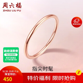 Saturday fortune 18k gold ring for women, plain gold ring, birthday gift, glossy (single), size 15