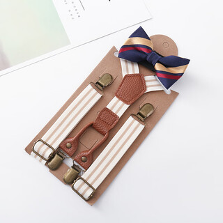 Other/other male and female children's suspender clips british style striped elastic elastic suspenders 4-clip suspender clip children's suspender set 911 meters of suspender set