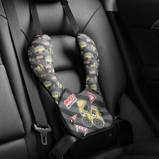 Xiongfen automobile child safety belt adjustment fixator sleeping artifact anti-strangle strap limiter simple safety seat monster hands mobilization-2-in-1 u-shaped pillow upgraded bio-velvet filling