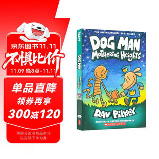 Detective dog man, volume 10, imported original full-color comic bridge book (representative work of the caldecott award-winning writer's career) extracurricular reading story for primary school students, children's english enlightenment picture book, 6-9 years old