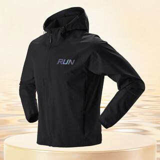 Li ning li ning windproof sports windbreaker jacket men's quick-drying cycling suit sun protection autumn fitness training jacket running long sleeve black windproof_quick-drying_sports m_ 100-120jin jin equals 0.5 kg