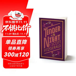 夜色温柔 Tender is the Night 菲茨杰拉德继《了不起的盖茨比》后又一巅峰之作 Alma经典 进口原版 英文书