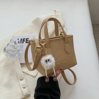 Vegetable basket bag women's bucket bag 2025 new spring and summer single shoulder crossbody bag versatile casual handbag khaki