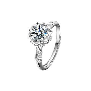 925 silver möbius ring couple ring simple ins style internet celebrity moissanite pair ring men and women valentine's day gift wedding suit (female ring 1 carat white gold (opening adjustable