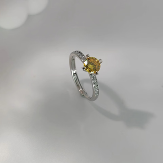 Xuping xuping jewelry alloy fashionable temperament trendy simple versatile four-claw solitaire ring gift jewelry x000032514 ring #7k