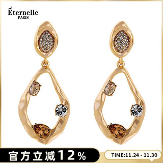 Eternelle french eternal baroque retro earrings light luxury high-level banquet earrings 2025 new earrings bright gold