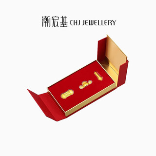 Chaohong fund list title pure gold gold piece gift box for candidates decoration set children's first year new year's day gift