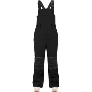 Gsou snow new children's overalls winter outdoor sports single and double plate wear-resistant color-blocking windproof and waterproof ski pants for women black 90cm