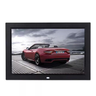 Other brands of ultra-thin digital photo frame display wall-mounted 15-inch photo album small electronic digital video display 10.1-inch black (with u disk) stand-alone version