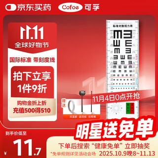Corfu vision chart red and green astigmatism with scale international standard household logarithmic children's wall chart eye test chart