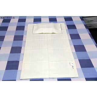 Yusenyi shanxi oasis baby hemp bedding children's bed mat two-piece set 120*65cm summer home lunch light yellow 100 full hemp bed sheet mat 120x65cm pillow towel 50x25cm