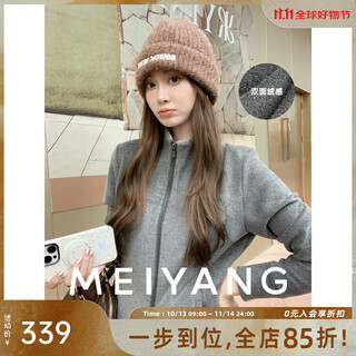 Meiyang's top choice inner wear no. 1 hot tum double-sided velvet light-absorbing and heated stand-up collar bases slimming and fashionable winter new style gray m