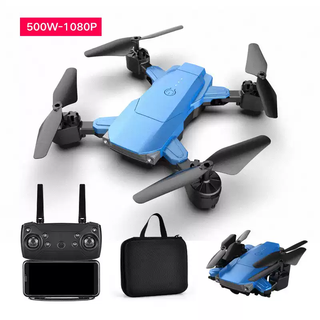 Tkhe2 long endurance folding quadcopter 4 drone hd i aerial photography remote control helicopter children's play blue aerial photography 5 million