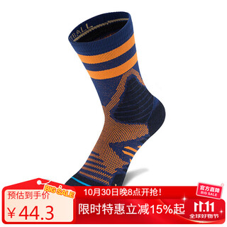 Tfo event-level outdoor sports socks running socks towel bottom hiking socks 2202486 men's orange