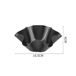 Yusenyi non-stick flower mold, six-pointed star carbon steel baking bowl, flower basket crispy cone mold, pattern cake baking pan, small flower-shaped baking bowl, small flower-shaped baking bowl 1g