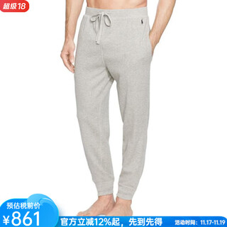 Polo ralph lauren men's waffle knit sweatpants sweatpants home pants comfortable stretch warm lightweight 6593615 andover heather s