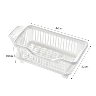 Shijanu dish storage rack drain bowl rack kitchen storage rack bowl drain rack bowl chopsticks drain basket bowl rack drain rack white small _side leakage
