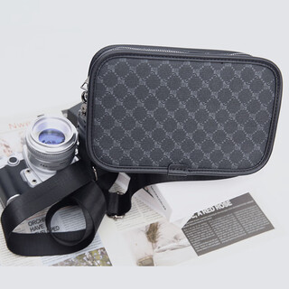 Plaid fashion shoulder bag street trend small shoulder bag korean style men's crossbody bag casual commuting small square bag men's bag new plaid