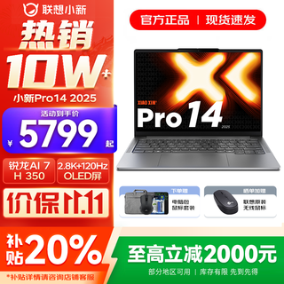 Lenovo xiaoxin 14/xiaoxin pro14 2025 subsidy optional high-performance ultra-thin laptop standard pressure ryzen version student game design office notebook ryzen ai 7 32g 1tb pro14 national supplement anti-glare eye protection screen dc dimming no flicker