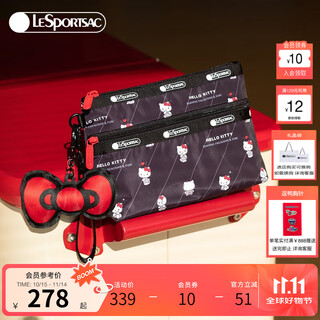 Lesportsac hellokitty cooperation series bags women’s bags clutches cosmetic bags gifts for girls play with hello kitty