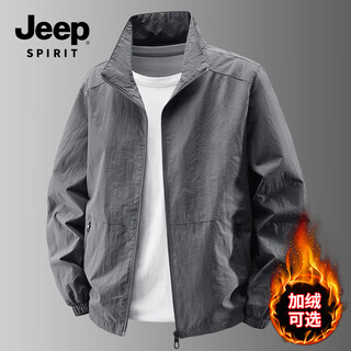 Jeep spirit jacket men's light business jacket men's casual versatile outerwear men's 2499 dark gray 2xl