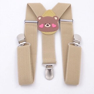 12,000 people have collected it. baby carrier clip, children's three-clip suspender belt, student performance shoulder strap elastic band, cartoon beige, random buy two get one free cartoon