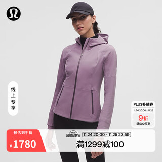 Lululemon丨cross chill women's sports jacket lw4cegs gray purple online exclusive m