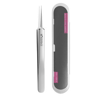 Yalikang acne needle blackhead needle stainless steel acne clip ultra-sharp cell clip blackhead removal clip beauty salon removal 1 piece no. 5 straight clip j039) + plastic box