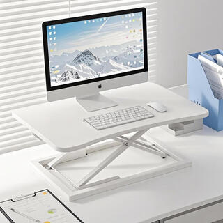 Small craftsman lifting computer desk standing office lifting workbench computer lifting bracket office desk white 60cm