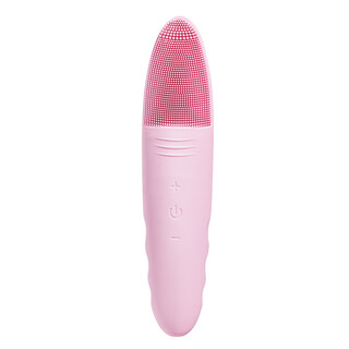 Silicone facial cleanser new electric water-retaining facial massager ultrasonic pore cleaner manufacturer spot wholesale pink