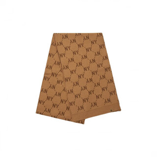 Mlb letter printing nylon wool scarf, same style for men and women, couple model, brown brown f basic packaging-no box