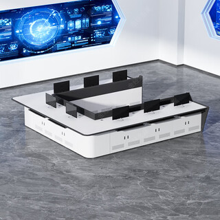 Jinjing metal monitoring operation station command room console desk central control dispatching station centralized control station u-shaped 8-person