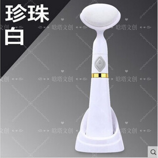 蕉京洗脸仪电动全自动洗脸多功能软毛旋转洁面仪充电式清洁美容刷 充电白 3个刷头 白色电池款