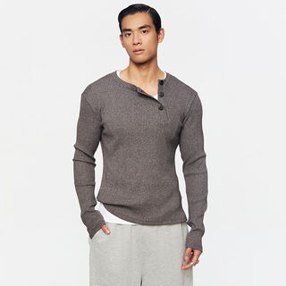 Southstudio bottoming sweater for men and women 24 winter new henry slope neck gray striped sweater gray s s