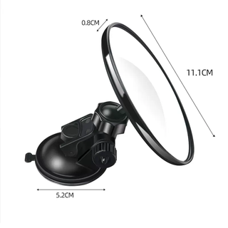 Hushe suction cup type in-car baby observation car rear rearview mirror wide-angle tricycle reversing mirror reflective auxiliary 11cm large suction cup single to enhance adsorption force