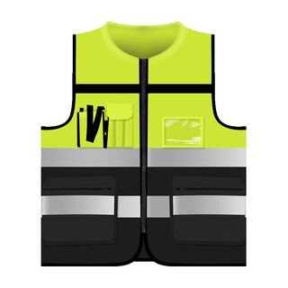 Reflective safety vest construction vest construction site cycling uniform at night china construction eighth bureau vest leader vest yellow on top and black on bottom