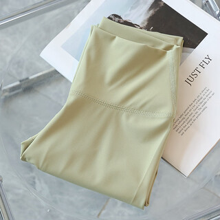 Really amazing three-point yoga pants for women's fitness running sweat-absorbent breathable quick-drying shorts summer pilates sweatpants green s (95jin jin is equal to within 0.5 kg)