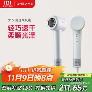 Zhuimi g10 high-speed hair dryer household hair dryer high-power quick-drying hair dryer negative ion high wind low noise gift leafless hair dryer gray ahd11b
