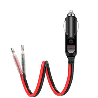 Jyft joins the front 35cm car cigarette lighter extension cord plug car air pump extension cord bold, strong conductivity, waterproof, bold, red and black double parallel cable 16awg