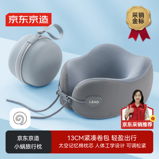 Made in tokyo, small snail travel pillow, aerospace memory foam u-shaped pillow, neck pillow, portable storage design