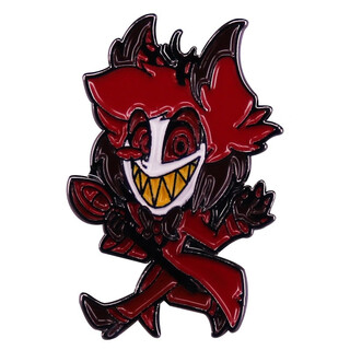 Uhfr hell inn alastor brooch badge clothes backpack pin metal accessories