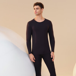 Schiesser men's 3a antibacterial shumei cotton round neck autumn clothes and long pants thermal underwear set sapphire blue l