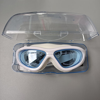 Speed*tao spedo hd large frame waterproof anti-fog swimming goggles diving leisure fake training men's swimming goggles white flat light