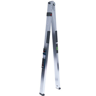 Chengyang 2-meter ruler two-meter project vertical flatness inspection ruler folding horizontal ruler house inspection tool set empty drum hammer 2-meter ruler_south