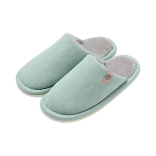 Netease carefully selects creative soft and waxy warm velvet cotton slippers for men and women (out of stock clearance) elegant blue* for women (38 39) (recommended to choose 1-2 sizes larger)